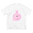 cocomarinのゆるうさぎ ビッグシルエットTシャツ