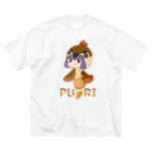 ウサネコのぷり☆スズメちゃん ビッグシルエットTシャツ