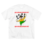 甘党ぴこぴこSHOPのパン・モグモグモギー ビッグシルエットTシャツ