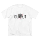 DUGOUTのDブル　ビッグTシャツ 루즈핏 티셔츠