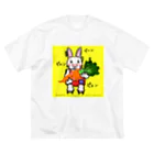 どうぶつえんのうさぎくんGETにんじんくん ビッグシルエットTシャツ