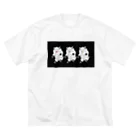 NarwhalのYETI×3 ビッグTシャツ（黒） ビッグシルエットTシャツ