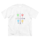 Medusasの日本酒の香味（カラーver） ビッグシルエットTシャツ