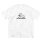 CHISAのオオカミ親子 ビッグシルエットTシャツ