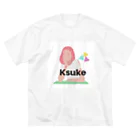 KsukeのKsuke ロゴ ビッグシルエットTシャツ