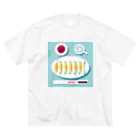 Miknkbの中華屋さんの餃子 ビッグシルエットTシャツ