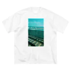 マケドニア腹筋選手権の海辺の鉄道 Big T-Shirt