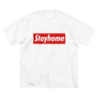 近藤商店湘南支店のStayhome BOXロゴシリーズ ビッグシルエットTシャツ