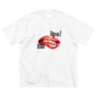 RABIHAIRのlips！ロゴグッズ ビッグシルエットTシャツ