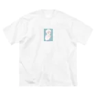 天ぷら100円(税抜き)の水色女の子は指が気になる Big T-Shirt