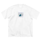 石ンロールのロックなアイテム　フローライト(青緑) Big T-Shirt