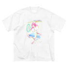 ココシバのココシバ×絶景書店 ビッグシルエットTシャツ