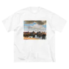 public domainのデルフトの眺望 / ヨハネス・フェルメール Big T-Shirt