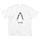 空とぶペンギン舎のアゴヒゲペンギンA ビッグシルエットTシャツ