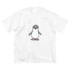 空とぶペンギン舎のハネジロペンギンA ビッグシルエットTシャツ