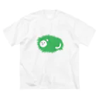 tomatoto713の草むらネコ ビッグシルエットTシャツ