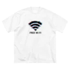 インターネットクラブのFREE Wi-Fi ビッグシルエットTシャツ