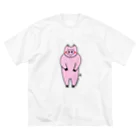 OMOCHAISM／竹内礼.AyaTakeuchiのどうぶつさんシリーズ　ブタさん ビッグシルエットTシャツ