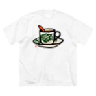 sugar-addictのホワイトコーヒー ビッグシルエットTシャツ