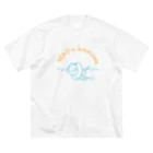 氷熊のおみせのねこにコバンザメ.限定カラー ビッグシルエットTシャツ