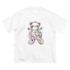 あいざわりさ子の不良パンダちゃん ビッグシルエットTシャツ