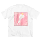 まめるりはことりのオカメインコ　ハートルチノーオカメインコ【まめるりはことり】 Big T-Shirt