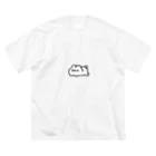 コッペパンうさぎのミニマルうさぎ ビッグシルエットTシャツ