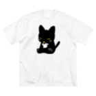 ちゃこぺん（SUZURI店）の猫舌ロッタ ビッグシルエットTシャツ