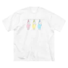 くらきち ONLINE SHOPのねこタイツの洗濯 白昼夢 ビッグシルエットTシャツ