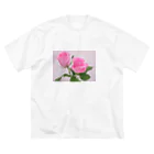 ☁️ ふわふわ ☁️のシンプルローズ 🌹 ビッグシルエットTシャツ