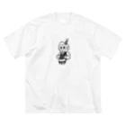 Quccoのおさるさん ビッグシルエットTシャツ