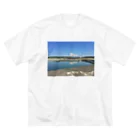 nkrailsの夏の漁港 ビッグシルエットTシャツ