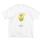 liliariumの君と飲みたいレモネード ビッグシルエットTシャツ