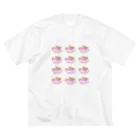 Marilyn'の空飛ぶピギー ビッグシルエットTシャツ