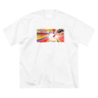 Danke Shoot Coffeeの仙台の七夕飾りを見上げたら飛行少女 Big T-Shirt