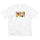 フカツ マリエのギューギュークマ レクタングルsp ビッグシルエットTシャツ