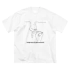 にくたら文鳥の10 ビッグシルエットTシャツ