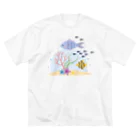 Chieko Sadoharaの海の生き物 ビッグシルエットTシャツ