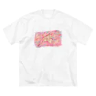 烏ノチカギのヒョウモンダコくん ビッグシルエットTシャツ