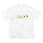 Yuuのyuuオリジナルイラスト7 ポコちゃん三兄弟 ビッグシルエットTシャツ