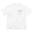 INOSTUDIOのポケットトカゲ ビッグシルエットTシャツ