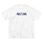 ペアTシャツ屋のシバヤさんのペア(Mr.)和柄青 Big T-Shirt