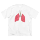 OGNdesignの肺　内臓　lung　NO.20 Big T-Shirt