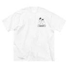 ペアTシャツ屋のシバヤさんのペア(GROOM)シューズ_ホワイト Big T-Shirt