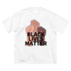 RIRI_designのBLACK LIVES MATTER（ブラック・ライブス・マター）拳 ビッグシルエットTシャツ