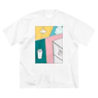 にょろうねのせいかつ（なつ） ビッグシルエットTシャツ