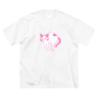 hima&lunaののびのびひまわり【PINK】 Big T-Shirt