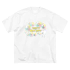 むっちり村ショップのうさぎのバニ吾郎 フェアリーバブル ビッグシルエットTシャツ