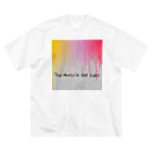 カクウレコードのThe World in the paint ビッグシルエットTシャツ