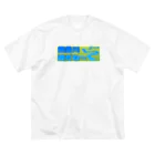 牛のTシャツ屋の釧路川 疎だね～ Big T-Shirt